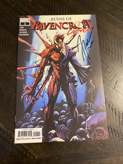 Ruins Ravencroft Carnage 1 Signed Tieri 1st Cortland Kasady Gemini Ship Knull