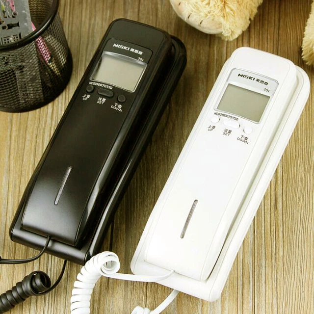 Corded Telephone Caller ID Home Office Desk Wall Mount Landline Handset Phone