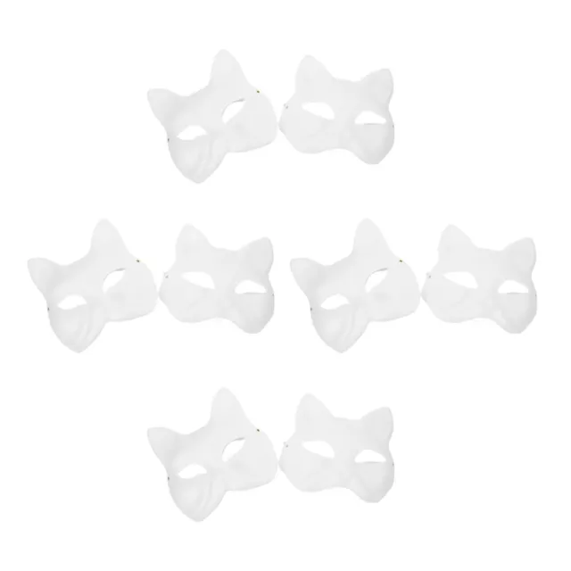 8pcs Animal Masks Blank Paper Masks Party Mask Blank Masks Mask for Masquerade