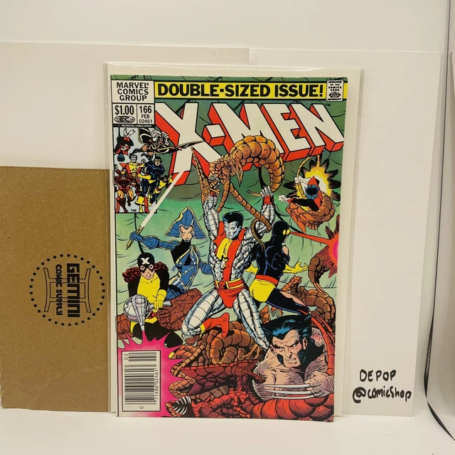 The Uncanny X-Men #166 (1983) Lockheed 1st Appearance Newsstand Edition VF+