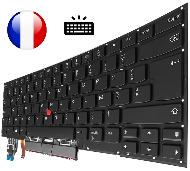 Clavier AZERTY Français De Remplacement Pour Lenovo ThinkPad P71/P51/P70/P50 - Réf. NSK-Z90ST