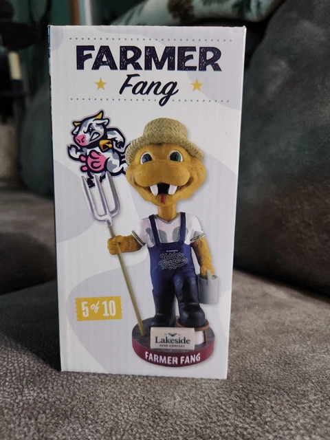 Farmer Fang Wisconsin Timber Rattler Bobblehead NIB  Free S/H