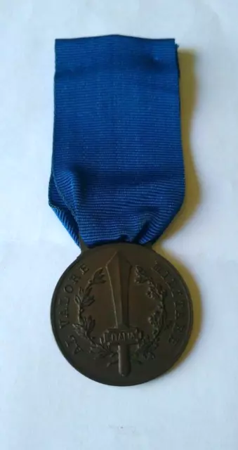 RSI Repubblica Sociale italiana Medaglia  Valor Militare in Bronzo Originale