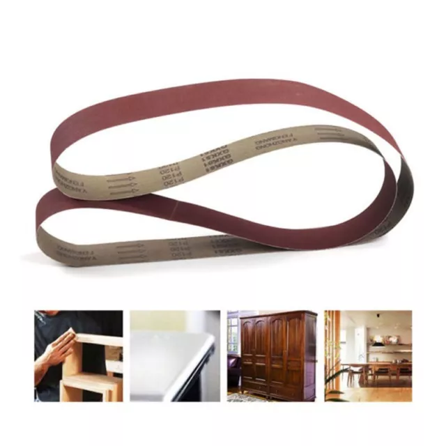 Professional 7pcs Sanding Belts Set 2'' x 82'' for Woodworking and More
