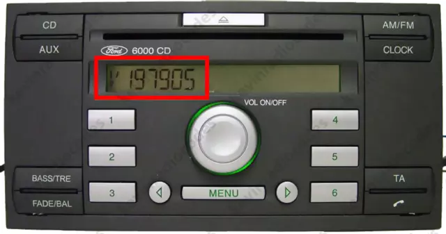 ✅Ford Radio Code De Déblocage V & M 6000 Cd Sony Kw2000 Dab Visteon Travelpilot✅ 3