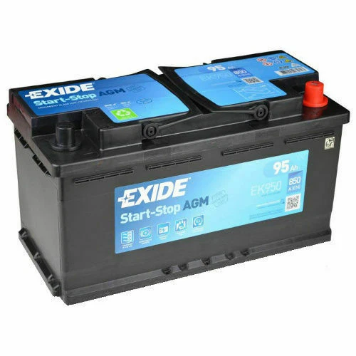 EXIDE EK950 STOP Start 12V 95AH 850A AGM VRLA Original Genuine OEM 019 ...