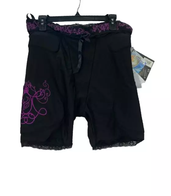 Demon Snow Damen S Flex Force Pro Niedrig Snowboard Shorts, Schwarz, XL