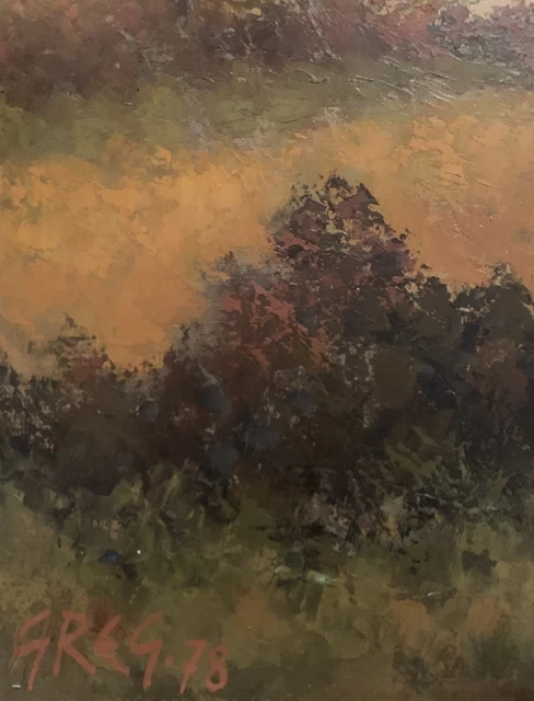 Tableau Original Maurice Loirand (1922-2008) – Huile Sur Toile, Paysage Naïf, Style 1960