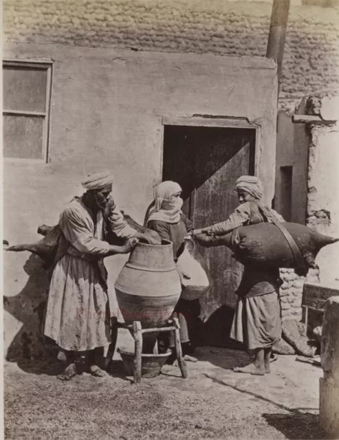 Egipto Cairo Foto Albúmina Impresión de Aprox. 1890 De Pequeño Grabación