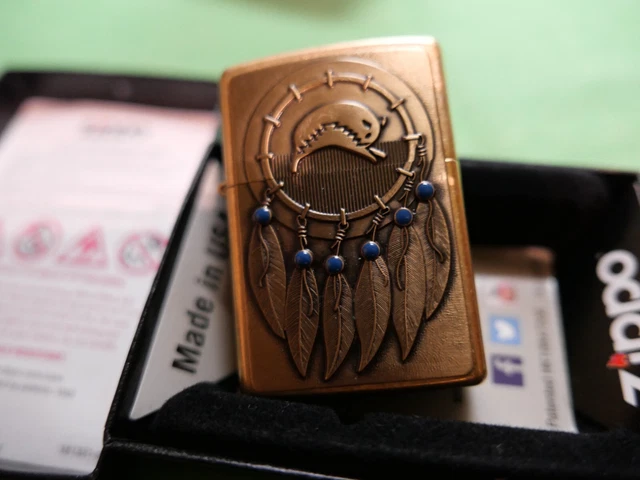Zippo Indian Dream Catcher Brass Lighter 2006
