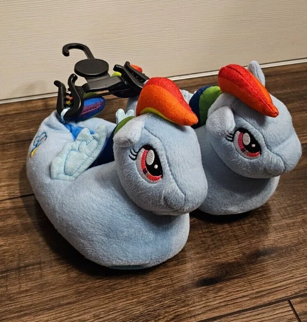 Pantofole morbide peluche My Little Pony Rainbow Dash 3D taglia 13/1