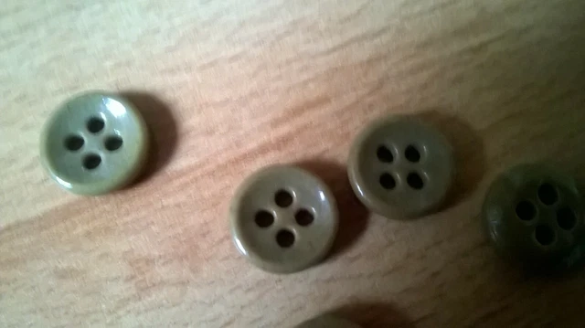 Lot De 4 Boutons Résine - Effet Faux Bois - Orange - Un Grand Marché