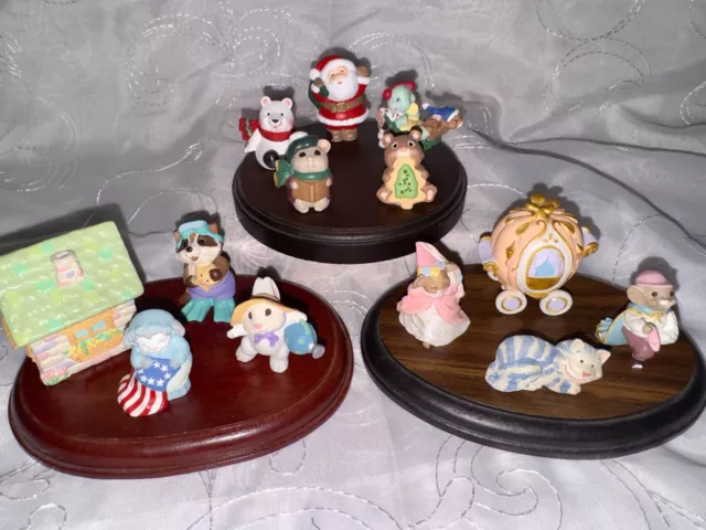 Hallmark Vintage Merry Miniatures Lot Of 13: Christmas, Summer Theme, Cinderella