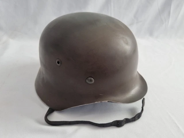 II. WK deutscher Stahlhelm mit feinem Ledereinsatz 2.Weltkrieg