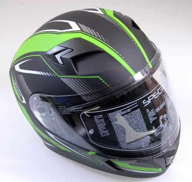 SPEC-X Casque Intégral Sx-82.02/R2 Vert Mat GR. XS Restes Casque de Moto Spx #4