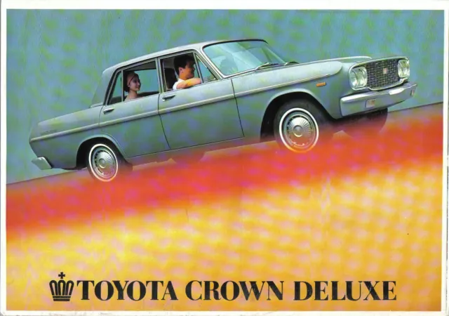 Toyota Crown 1900 Deluxe Saloon c. 1965 original DUTCH Sales Brochure No. 81215