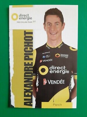 CYCLISME carte cycliste ALEXANDRE PICHOT équipe DIRECT ENERGIE 2019 