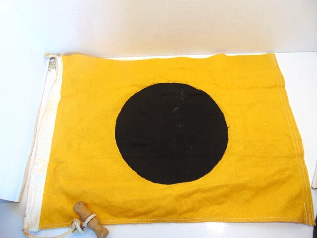 Vintage Maritime Signal Flag Pennant Message Flag