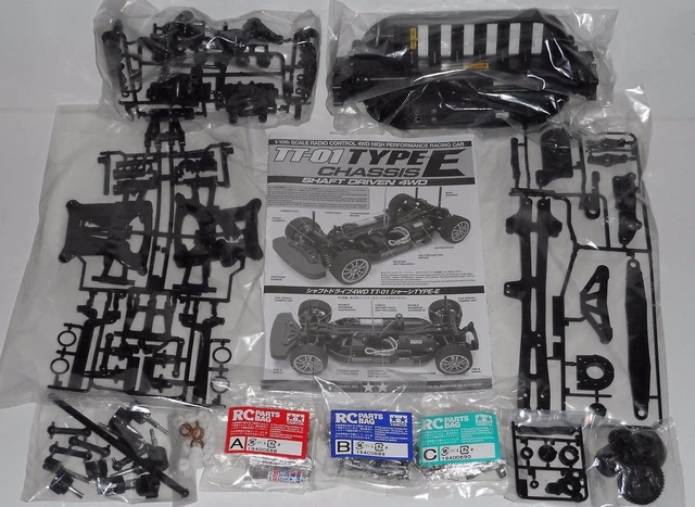 New Tamiya 'TT-01 Type E' 4WD R/C Touring Car Chassis Kit Only (TT01E) On-Road