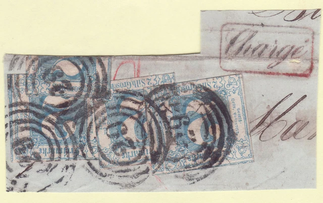 ++ AD Thurn & Taxis MiNr 30 (3) Bfst. , KATALOGWERT = 195 EUR , SELTEN ++
