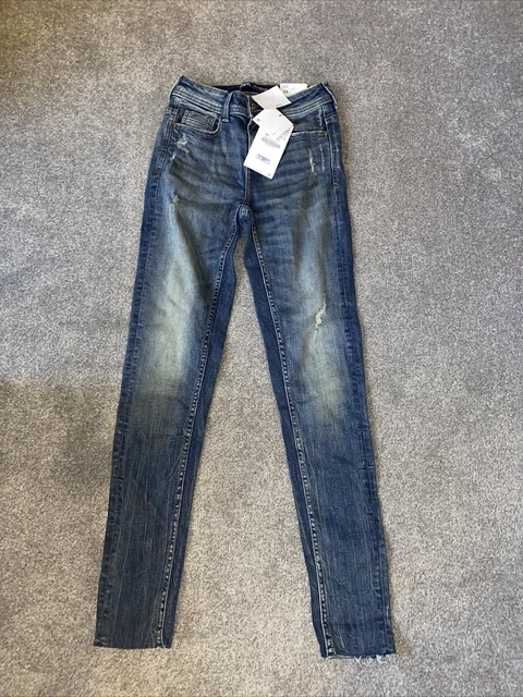 Zara Mid Rise Skinny Ripped Jeans Uk6 Raw Hem £24.70 - Picclick Uk
