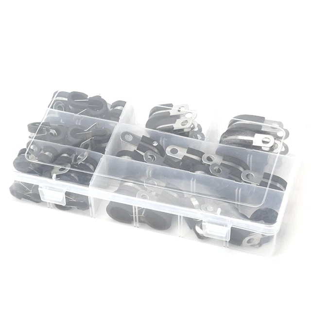 Premium Quality Cable Clamps 60 Pieces Resistant to Heat Cold and Corrosion