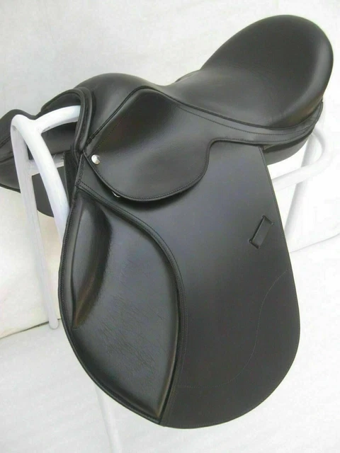 Nouveau Cuir Selle Sellerie Sautant Anglais Contact Étroit Saut Selles