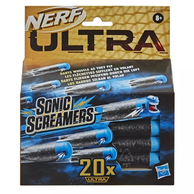 Nerf Ultra Sonic Screamers 20-Dart Refill Pack - Darts Whistle Through the Ai...