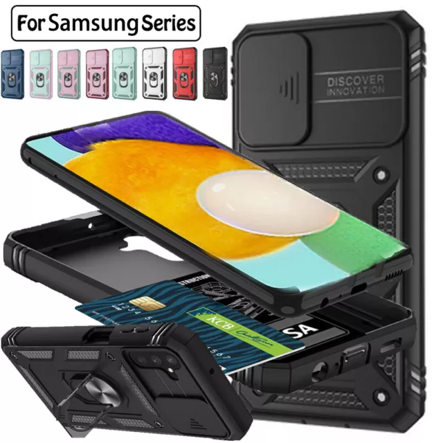 Armor Ring Holder Case For Samsung Galaxy S23 S22 S21 Ultra S20 FE A13 A52 Cover