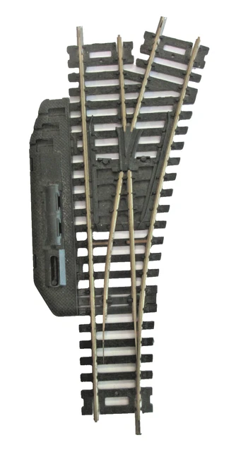 Aiguillage électrique Lima HO - Droite - Rails Maillechort 9° 312 Mm - Occasion