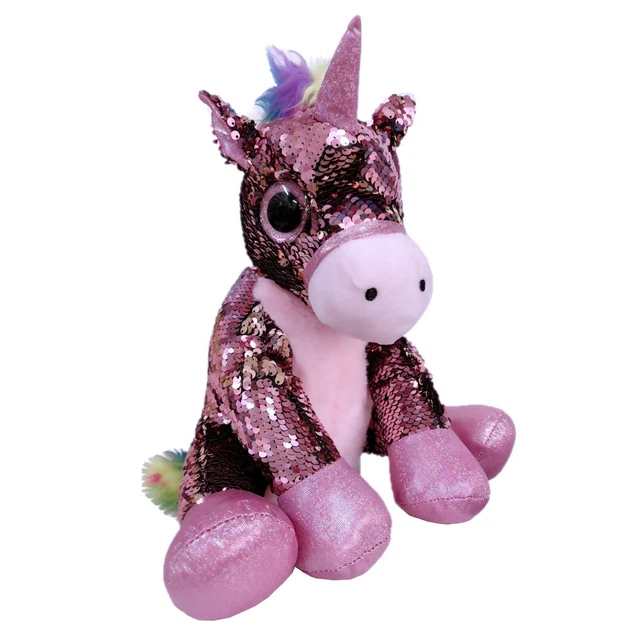 Peluche licorne paillette hot sale