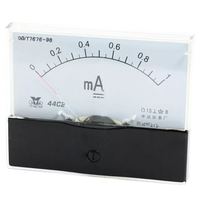 Einbau Messinstrument Einbauinstrument Messgerät Analog Amperemeter 0 - 1mA DC