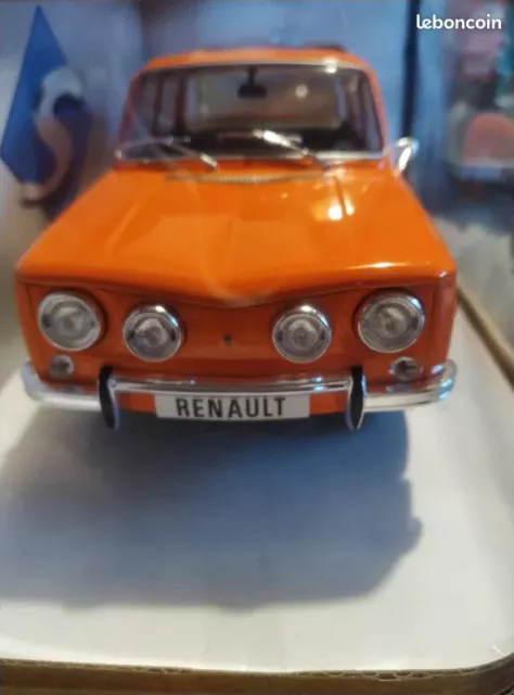 Solido Renault 8 TS 1967 1:18 Orange Miniature de Voiture(S1803603)