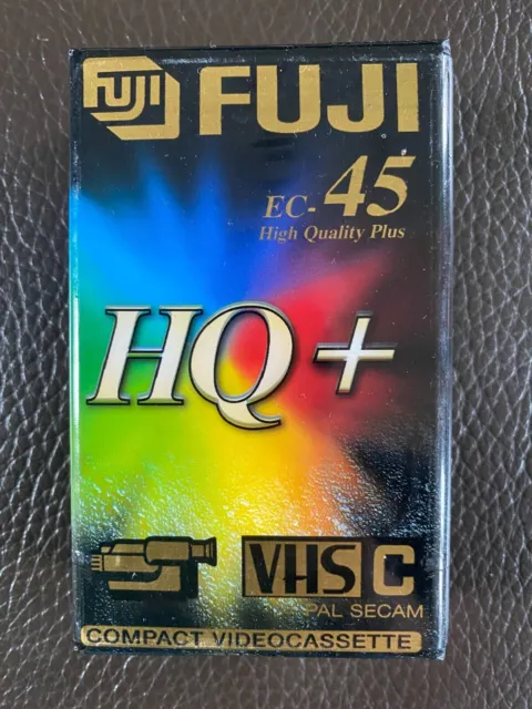 Cassette CAMÉSCOPE FUJI EC-45 SHG (Super Haute Qualité) VHS-C - NEUF/SCELL