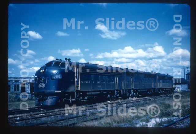 Duplicate Slide C&EI Chicago & Eastern Illinois Matched Paint F7A 1205 & F3B/F7A