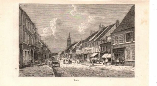 GRAVURE SUR BOIS 19ème LURE