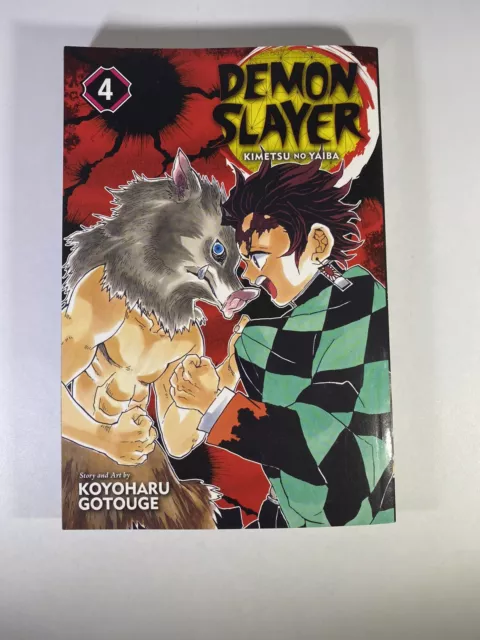 Demon Slayer Manga Volume 4 - English - Soft Cover - Like New