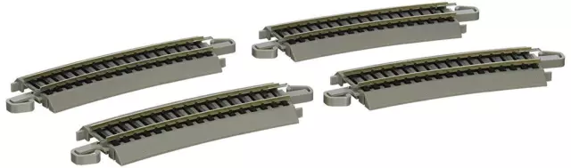 Bachmann Trains - Snap-Fit E-Z TRACK HALF SECTION 18” RADIUS CURVED  (US IMPORT)