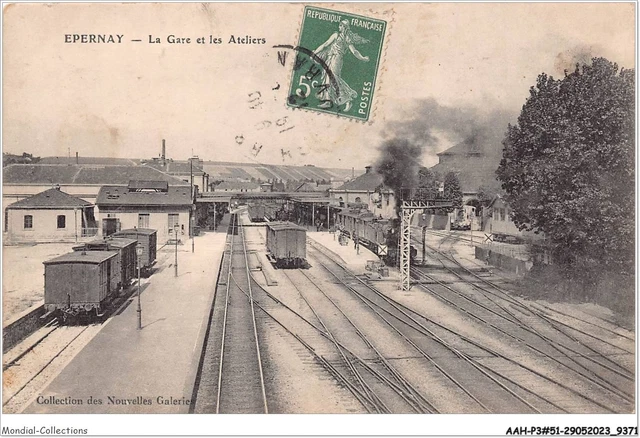 AAHP3-51-0195 - EPERNAY - La Gare et les Ateliers