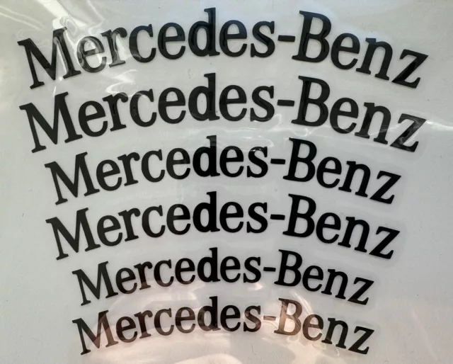 6 Stück Aufkleber für Mercedes Benz Bremssattel hitzebeständig Caliper Decal