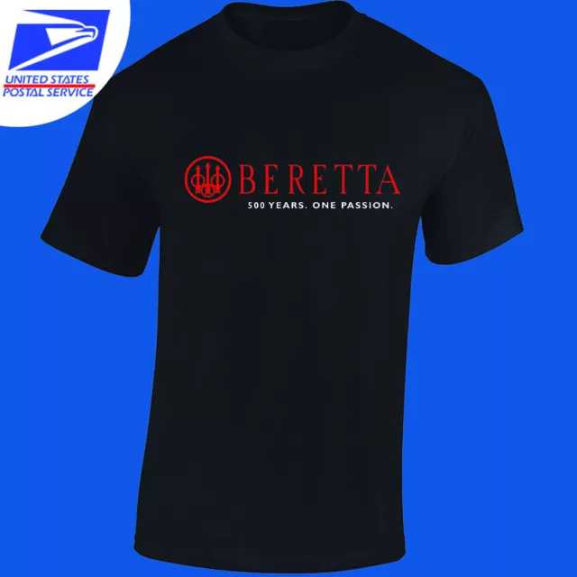 BERETTA Firearms Gun Logo Men's T-Shirt Many Color USA Size S-5XL