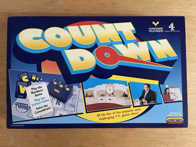 VINTAGE 1997 COUNTDOWN Board Game Spear's Games Complete UNPLAYED cards ...