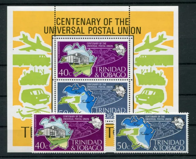 Trinidad und Tobago 328/29 Block 12 postfrisch / UPU - Eisenbahn .........2/9439