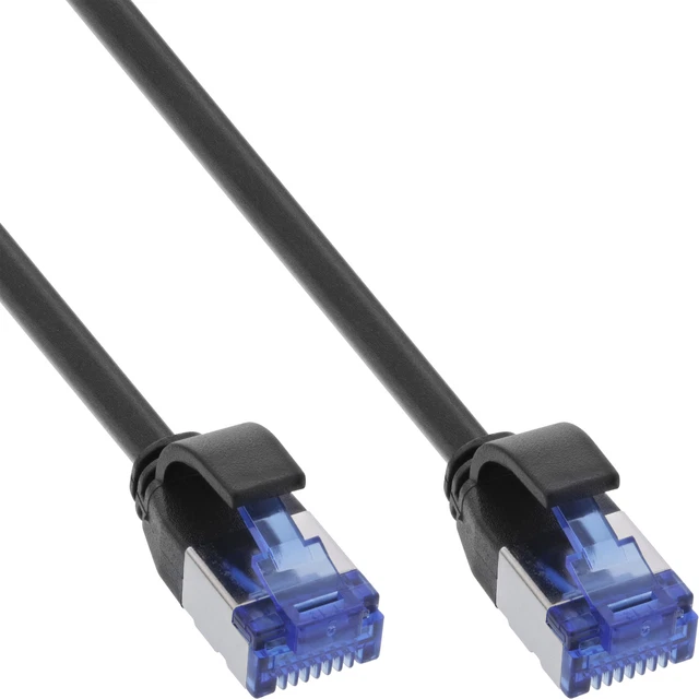 3X INLINE® CAVO patch, Cat.6A, S/FTP, TPE (LSZH), CCA, nero, 7,5 m EUR