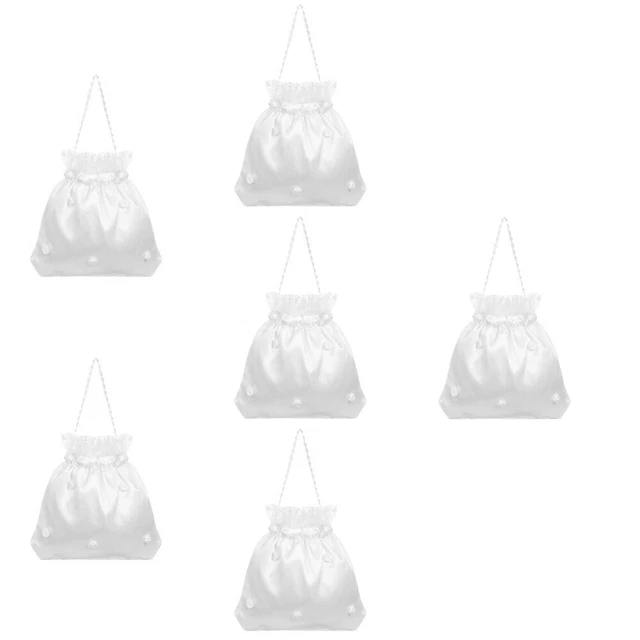 6x Dolly Bag Decorated Bridesmaid Dolly Bag Handbag for Wedding Party
