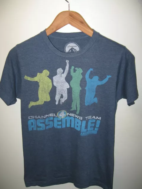 Tee-shirt Anchorman Assemble - Will Ferrell Ron Burgundy Channel 4 News Team T-shirt S