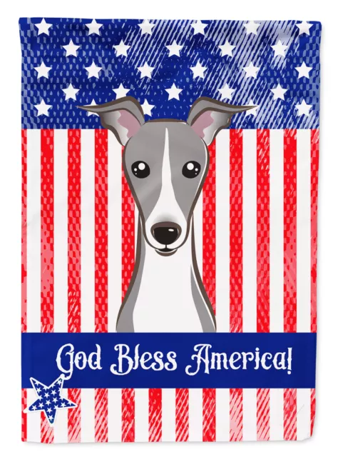 American Flag and Italian Greyhound Flag Garden Size BB2166GF
