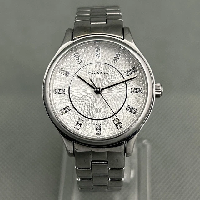 FOSSIL WOMENS WATCH BQ1570 Silver Modern Sophisticate S.Steel New Battery VGC 36.90 PicClick UK