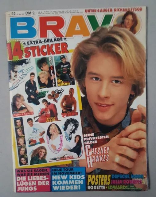 BRAVO Nr. 22 - 23.05. 1991 - Sticker fehlen - Poster vorhanden