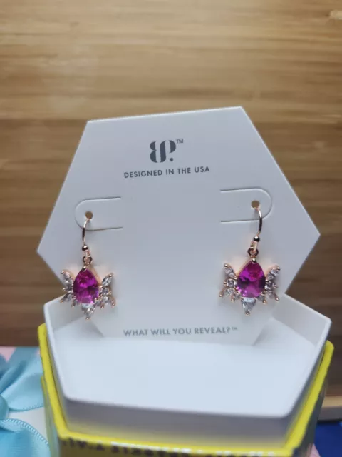 Bomb Party Earrings RBP3393 Love For a Lifetime Pink Tourmaline/Rhodium